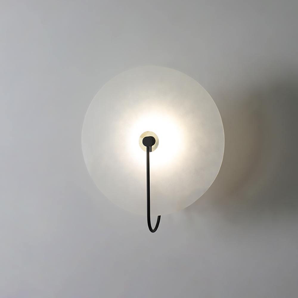 Hjemix | Hvit Alabaster Vegglampe