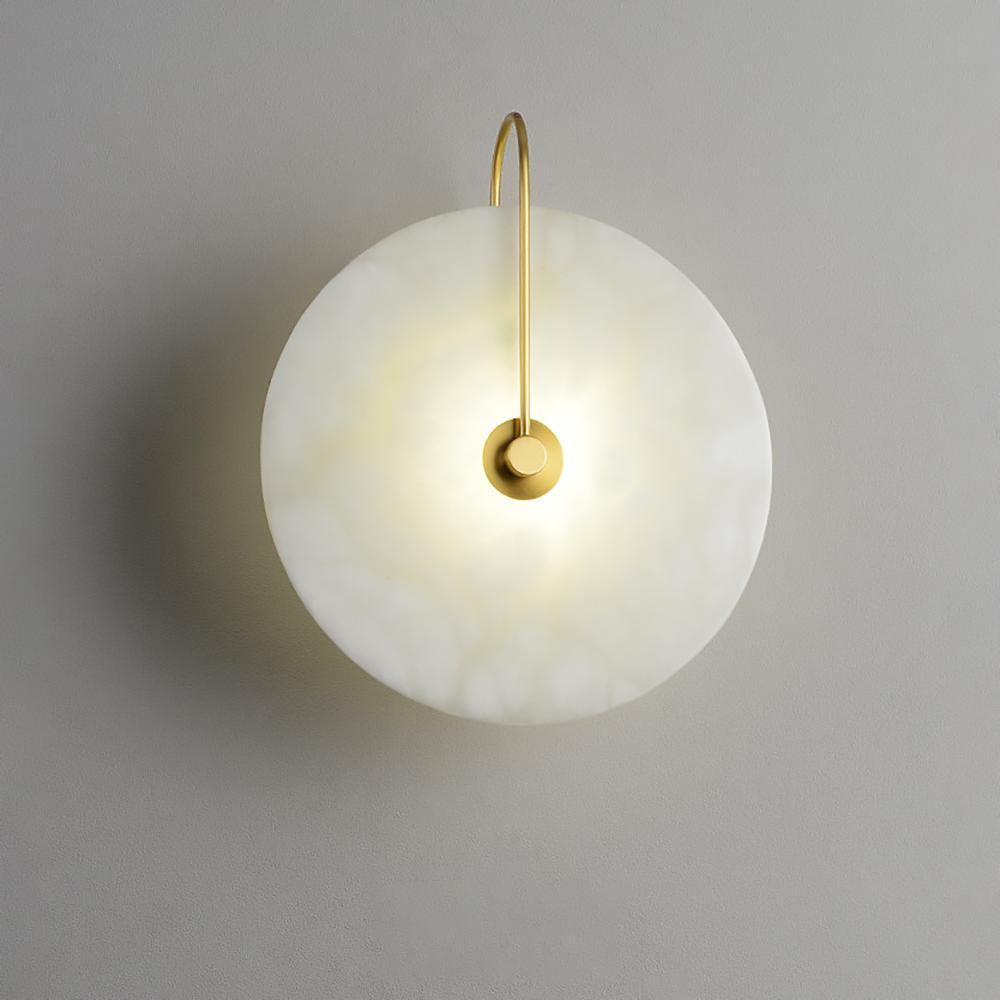 Hjemix | Hvit Alabaster Vegglampe