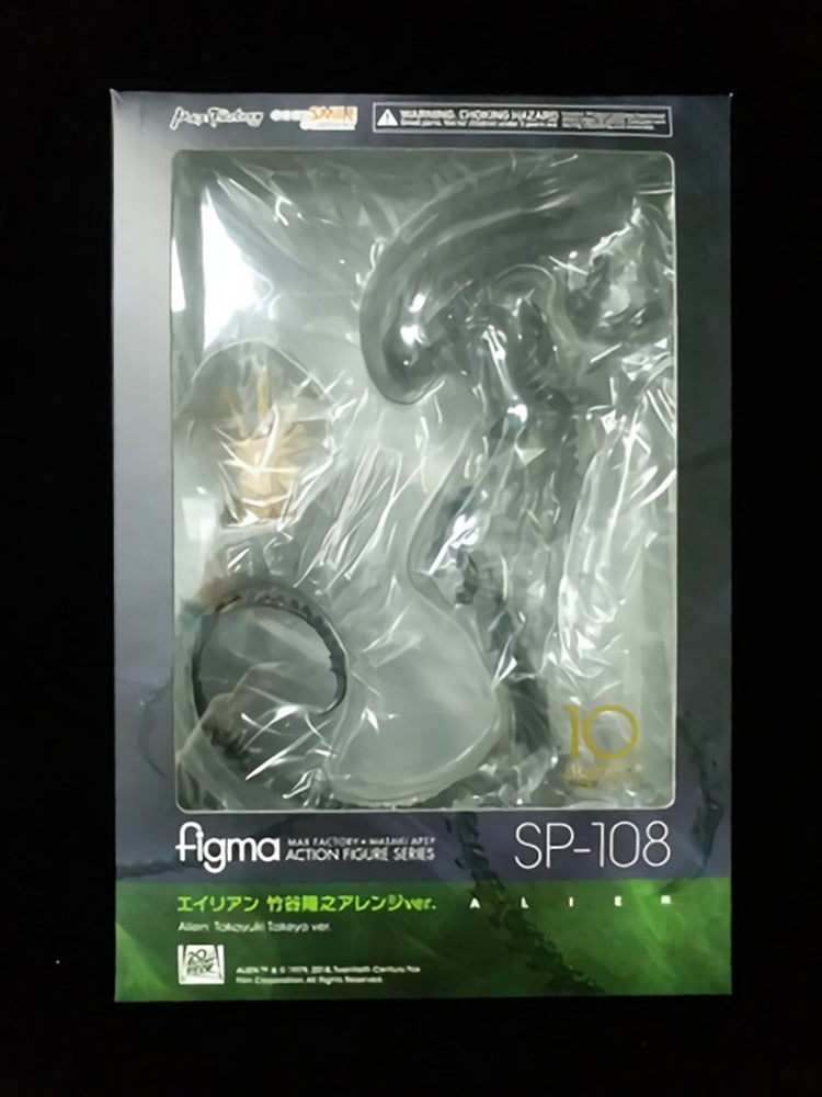 Hjemix | Alien Figma Sp-108 Action Figures Toy 18cm Høy Kvalitet Alien Statue Modell Dukke Samleobjekter Ornamenter Barnegaver