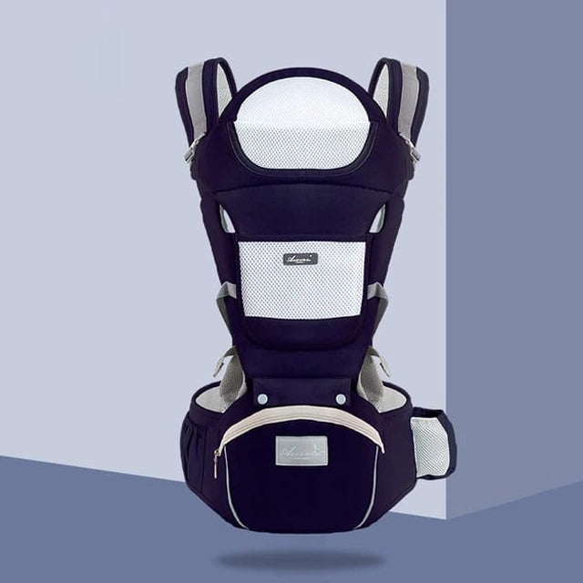 Hjemix | All-Position Baby Carrier - Hip Seat Spedbarn Småbarn Rygsekk med Kenguru Innpakning Bærer