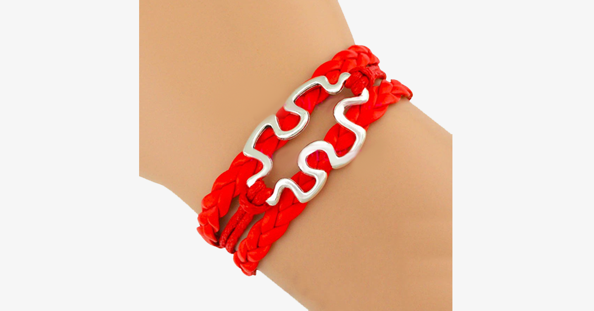 Hjemix | Autisme Bevissthet Puslespillbrikke Armbånd