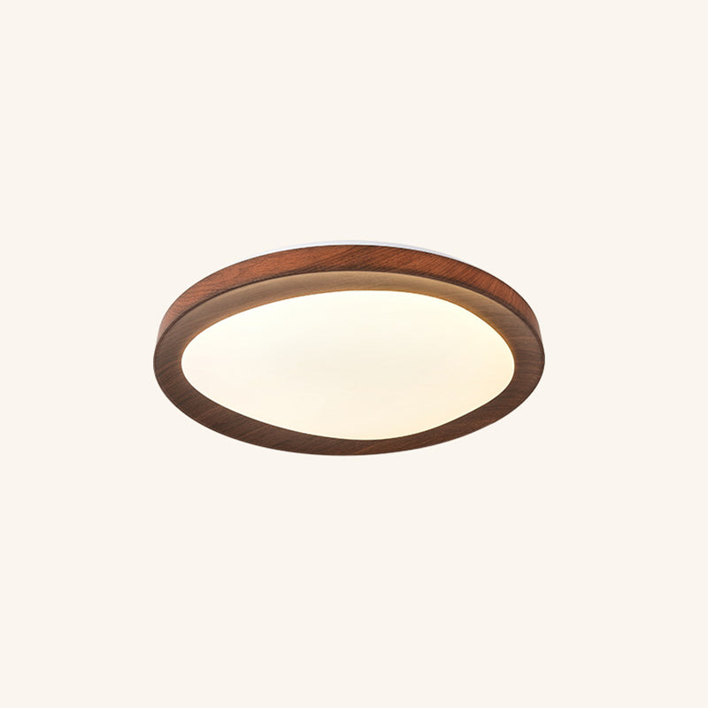 Hjemix | Enkelhet Jern Akryl Rund LED Taklampe for Soverom