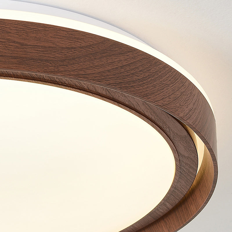 Hjemix | Enkelhet Jern Akryl Rund LED Taklampe for Soverom