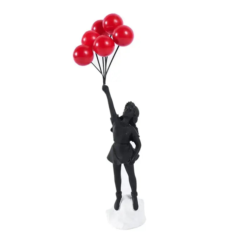 Hjemix | Banksy flygende Ballongjente Statue