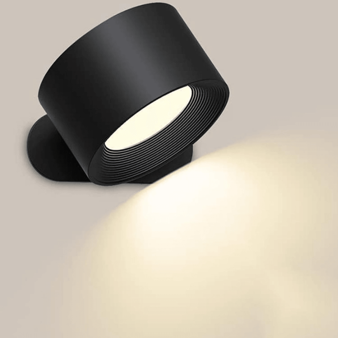 Hjemix | 360° trådløs oppladbar vegglampe | Allsidig LED-belysningsløsning