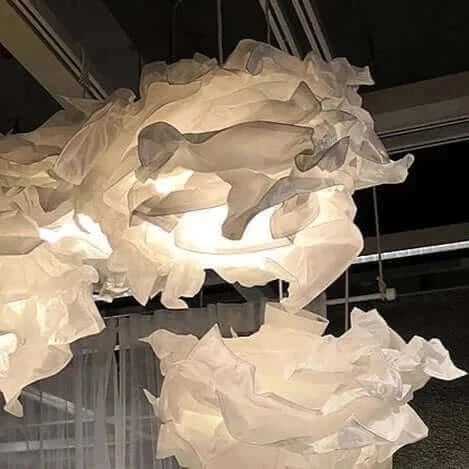 Hjemix | Ull-lignende Papir Lampskjerm opptil 70 cm bred