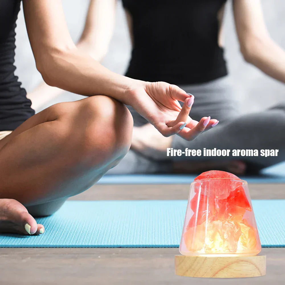 Hjemix | Himalaya Saltlampe - Krystall Nattlys & Aromaterapi Diffuser