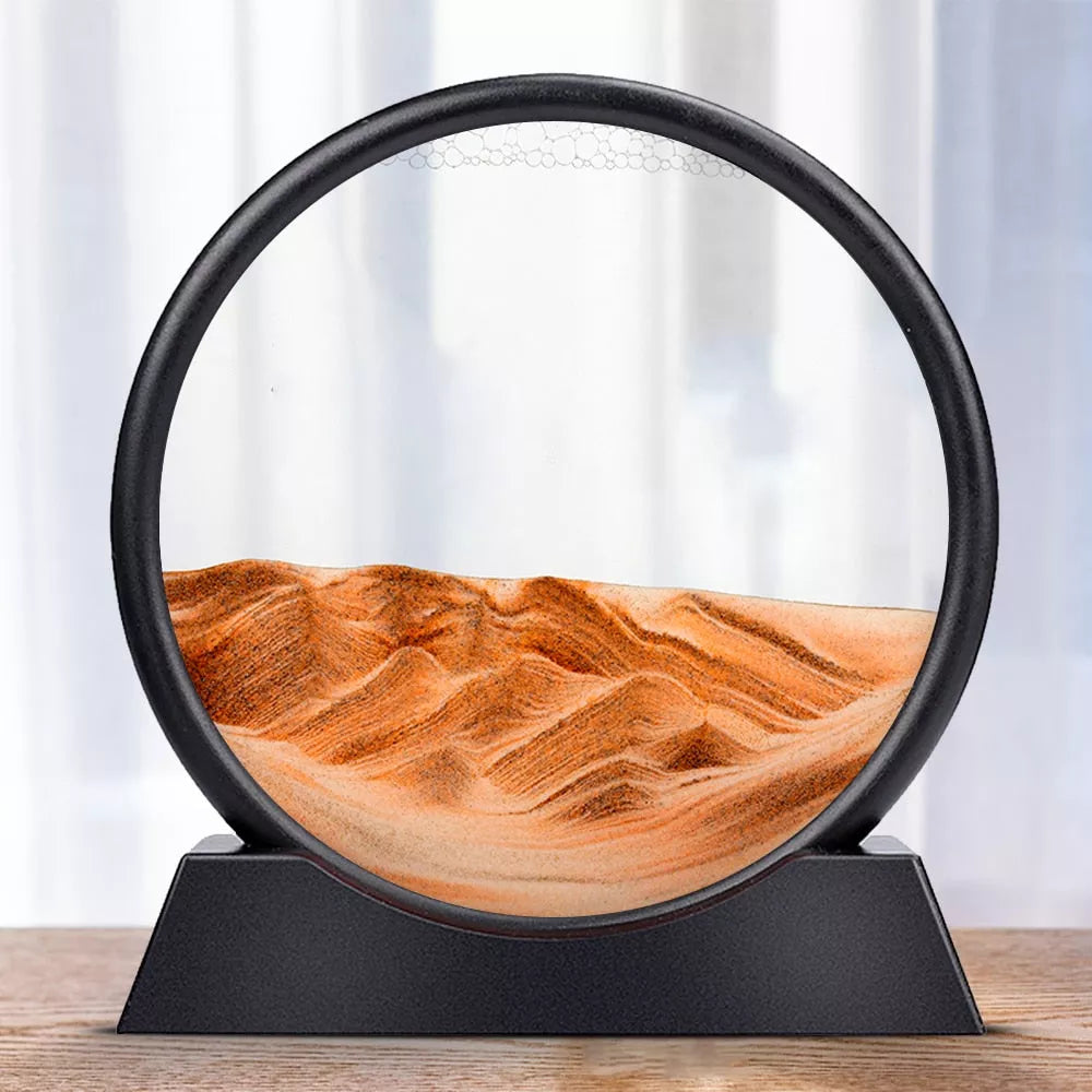 Hjemix | 3D timeglass dyp sjø sand landskap