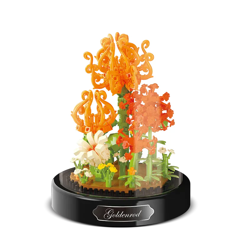 Hjemix | Diy Mikro Blomster Byggekuber Mini Murstein Partikler Evig Liv Blomster Hjem Dekorasjon Monteringspuslespill Leketøysgave til Barn