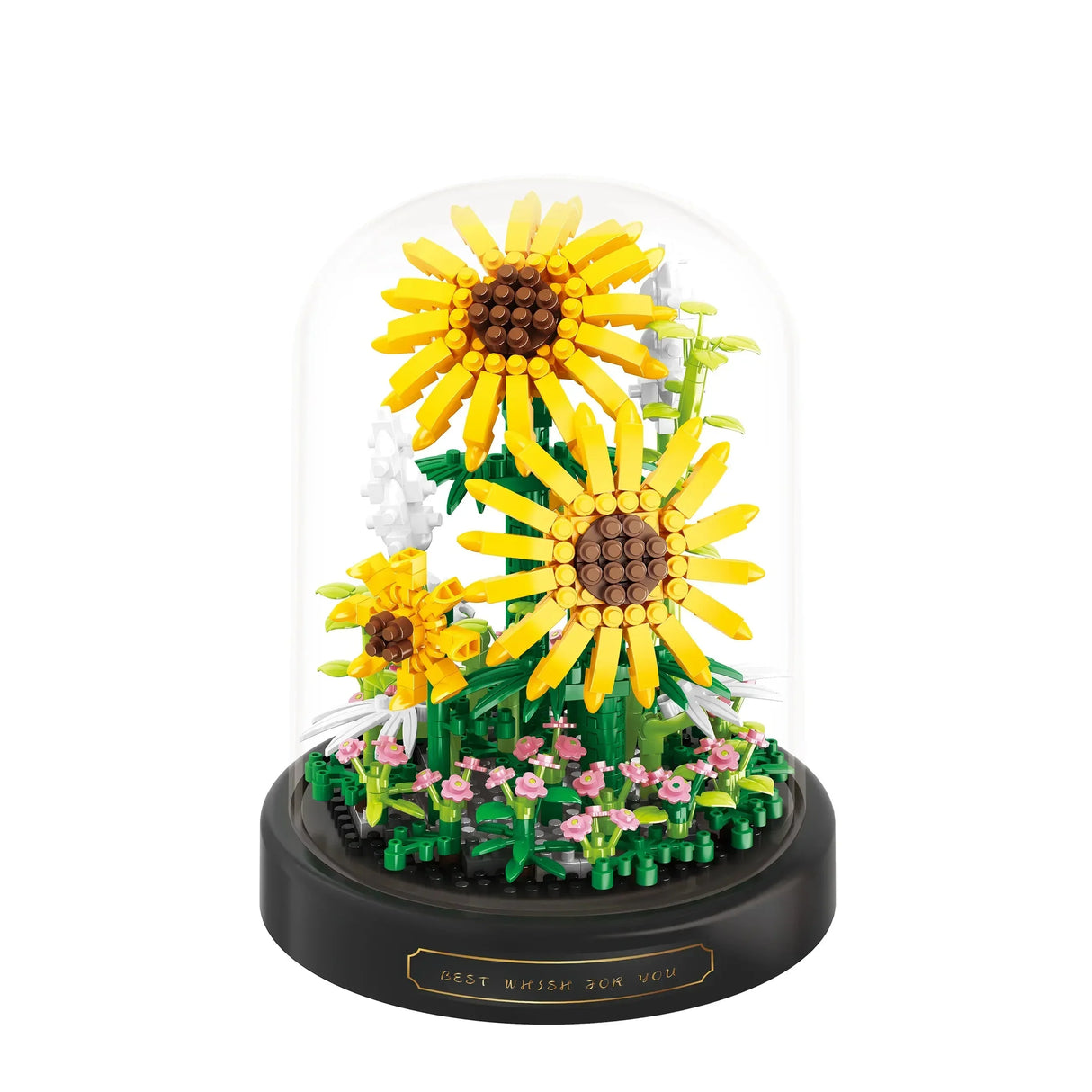 Hjemix | Diy Mikro Blomster Byggekuber Mini Murstein Partikler Evig Liv Blomster Hjem Dekorasjon Monteringspuslespill Leketøysgave til Barn