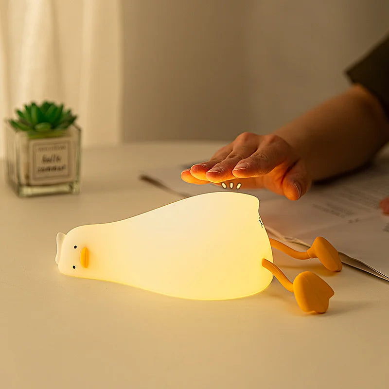 Hjemix | QuackyGlow LED And Mood Light | Morsom Nattlampe | LED Dekorasjon for Hjem & Barnerom