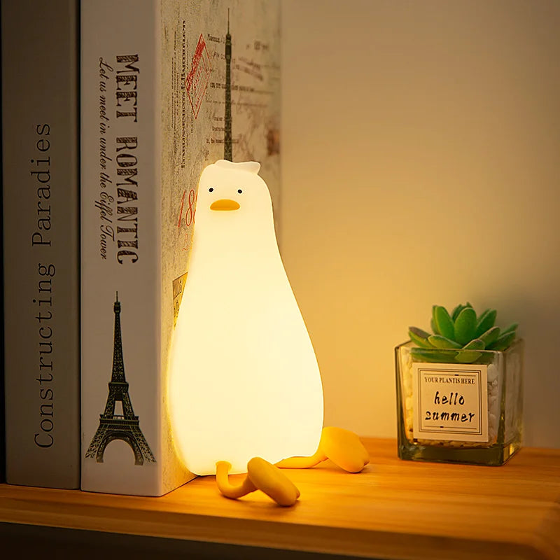 Hjemix | QuackyGlow LED And Mood Light | Morsom Nattlampe | LED Dekorasjon for Hjem & Barnerom