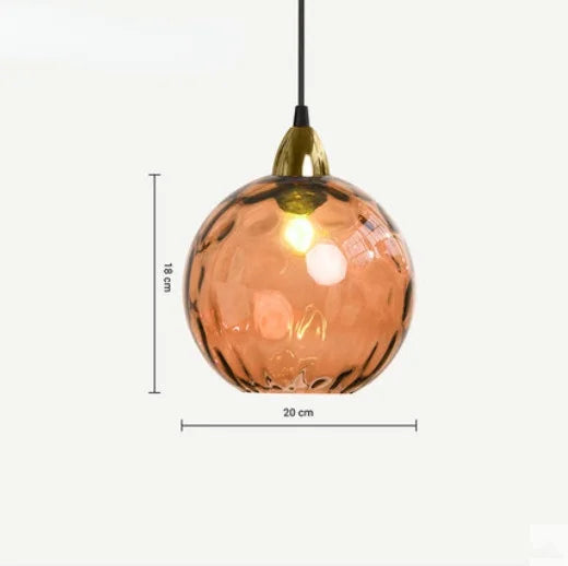 Hjemix | HelderBol - Glass kule pendellampe