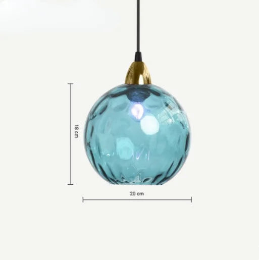 Hjemix | HelderBol - Glass kule pendellampe