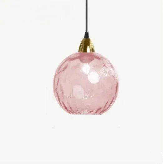 Hjemix | Glasora Pendellampe - Transparent Glassball med LED-belysning