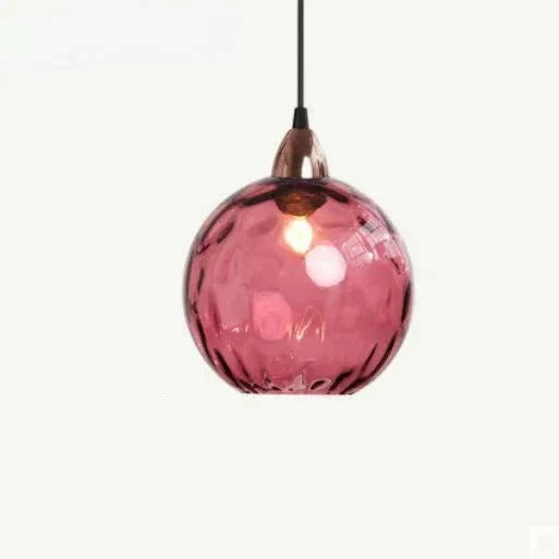 Hjemix | Glasora Pendellampe - Transparent Glassball med LED-belysning