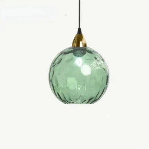 Hjemix | Glasora Pendellampe - Transparent Glassball med LED-belysning