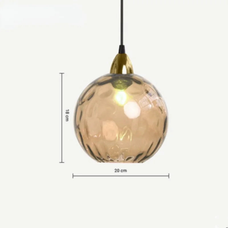 Hjemix | HelderBol - Glass kule pendellampe