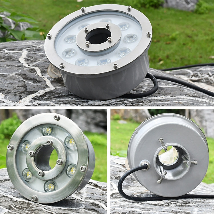 Hjemix | 6W Landskap Fargeforandringsring LED Aluminiumlegering Undervannsfontenelys (Fargeforandring)
