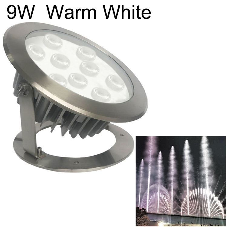 Hjemix | 9W Quadrat Park Landskaps LED Underwater Light Pool Light (Varm Hvit Lys)