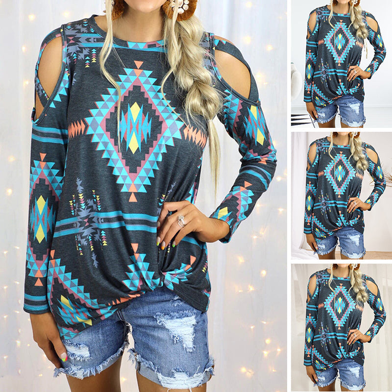 Hjemix | Trykt Langermet Crewneck Langermet T-skjorte