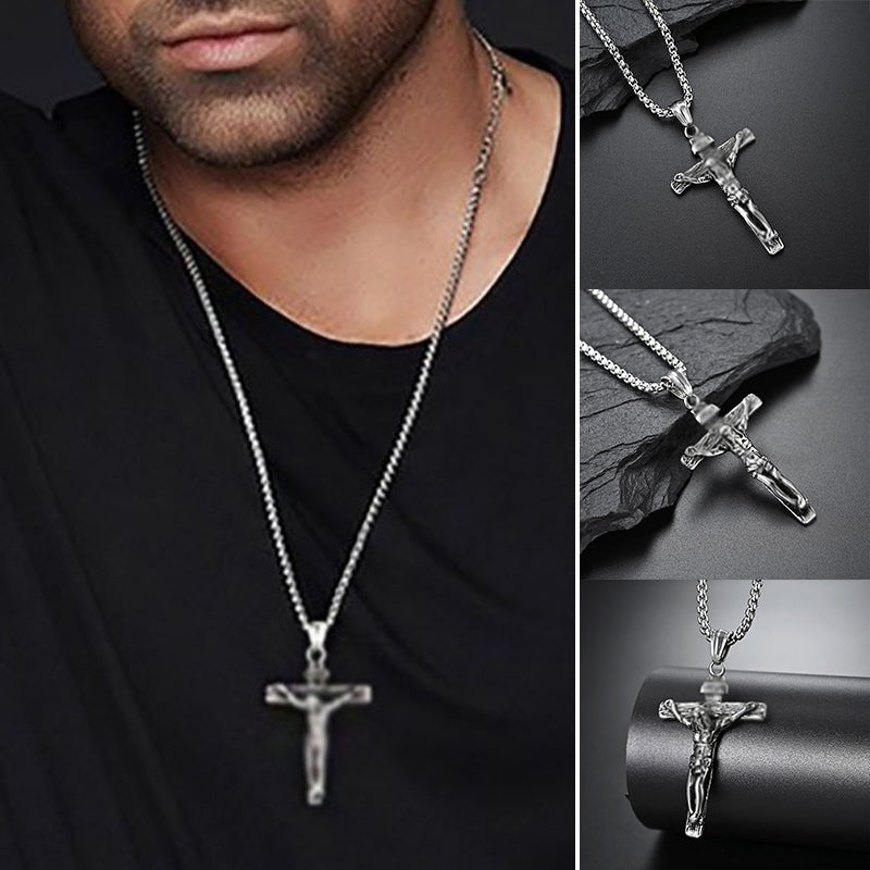 Hjemix | Titanium Steel Cross Pendant Necklace