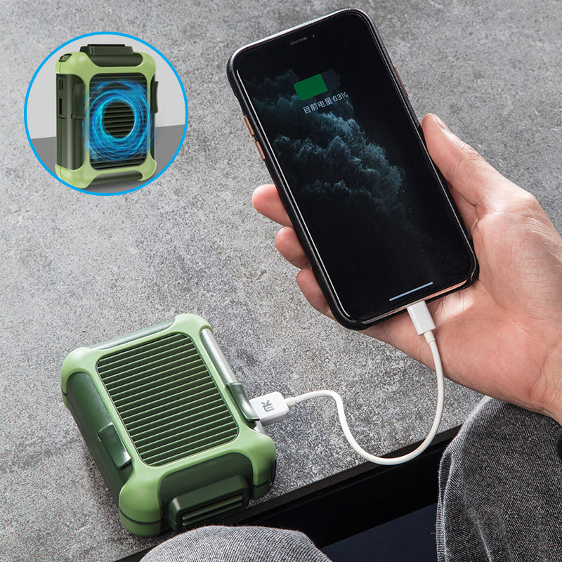 Hjemix | USB oppladbar bærbar hoftevifte