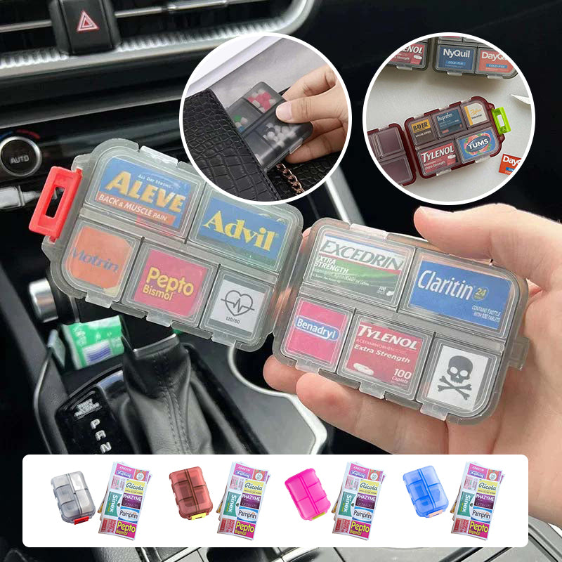 Hjemix | Bærbar medisindispenser med etiketter