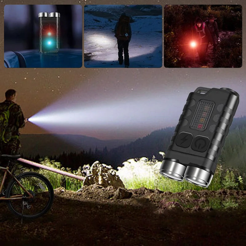 Hjemix | Magnetisk Mini Nøkkelring Lommelykt