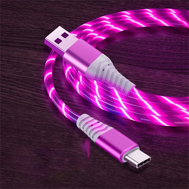 Hjemix | Hurtiglading Lysende Elv USB Kabel