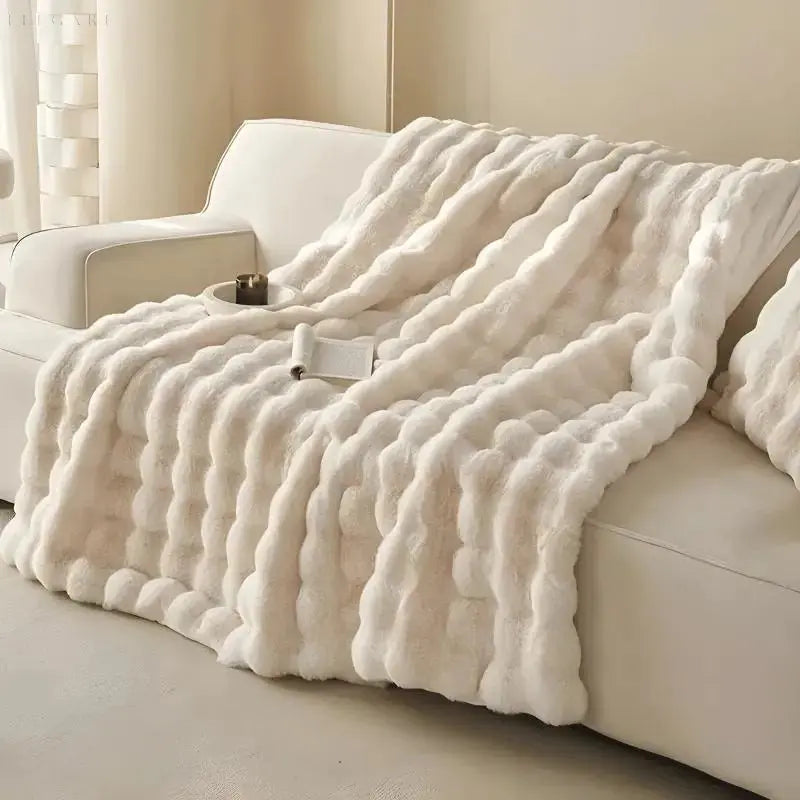 Hjemix | Varmende Teppe - varmt teppe for vinter - sofa