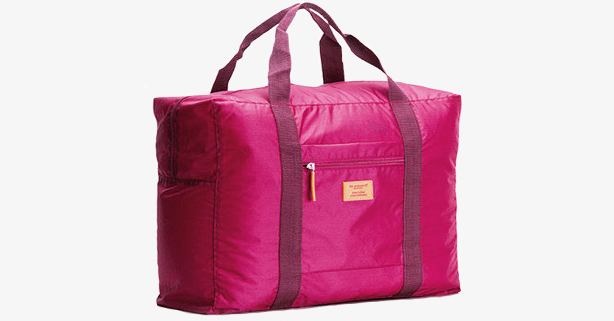 Hjemix | Sammenleggbar bagasje - Laget av vanntett, slitesterk nylon - Praktisk organisert - Passer for lagring, 37 x 45