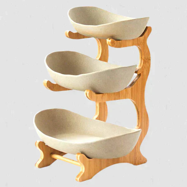 Hjemix | FruitStack | Kreativ Fruktskål 3 Nivåer