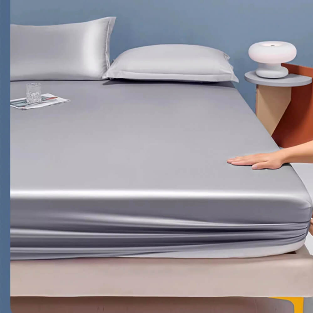 Hjemix | Ensfarget Silky Cooling 100s Lyocell Fitted Sheet Madrassbeskytter