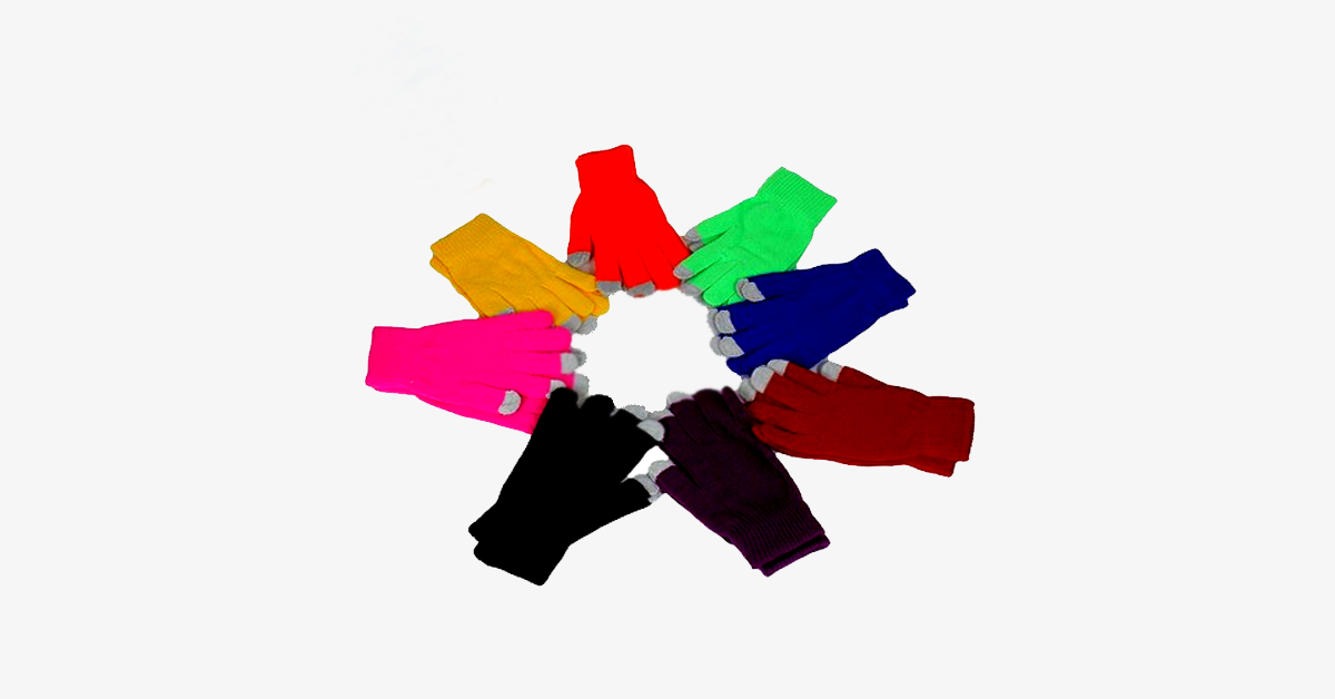 Hjemix | Ultraplante berøringsskjermhansker - Ulike farger