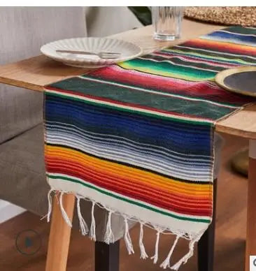 Hjemix | Boho Vibrant Mexicansk Serape Teppe