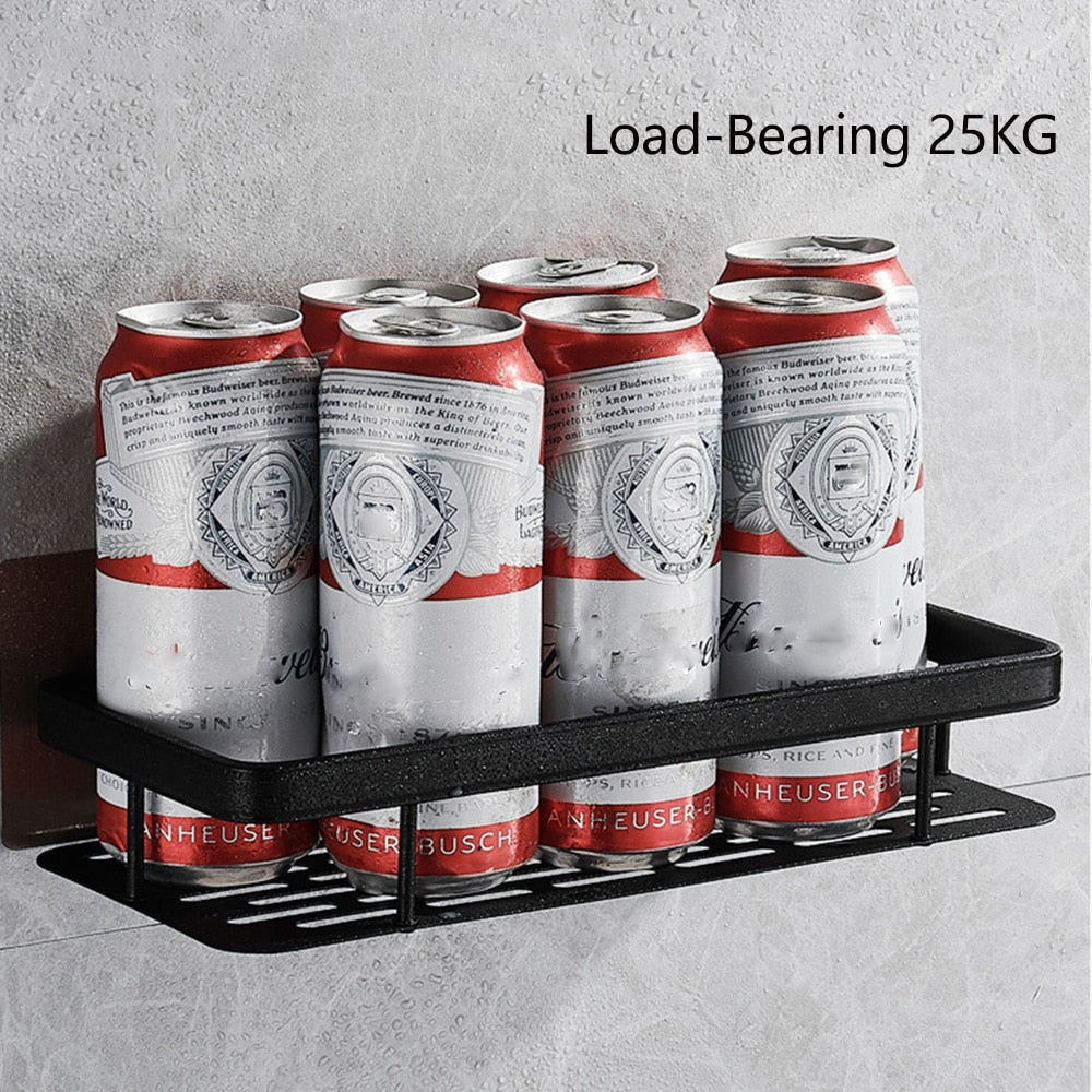 Hjemix | Bad hyller hjørnehylle uten boring dusj hylleholder