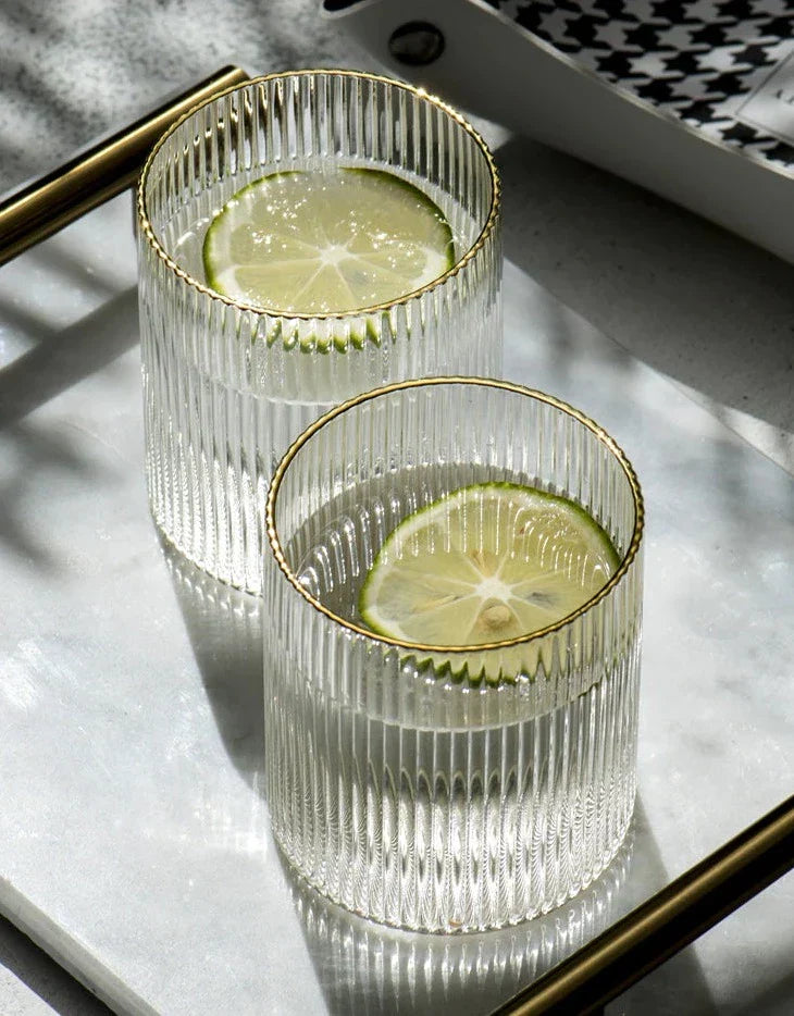 Hjemix | Salute Ripple Texture Cocktail Glass