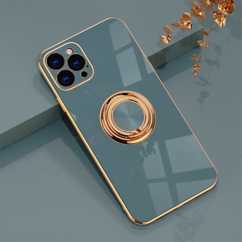 Hjemix | iPhone-deksel med metallstativring
