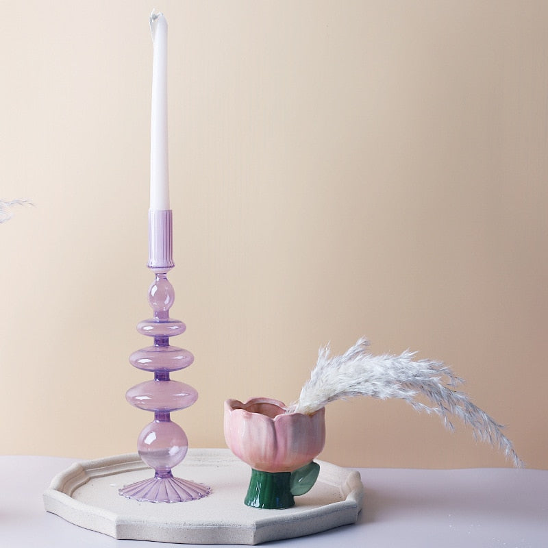 Hjemix | Lilla Lysestake laget av Glass