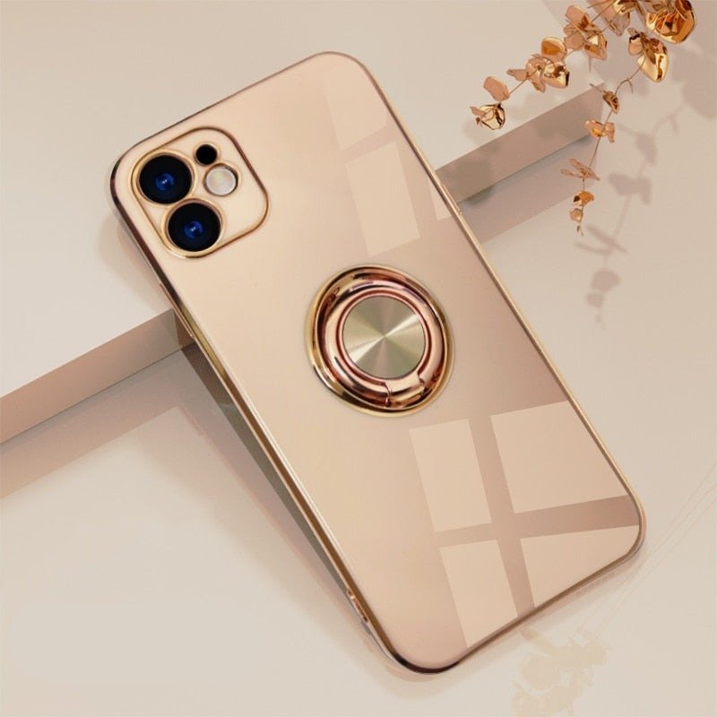 Hjemix | iPhone-deksel med metallstativring