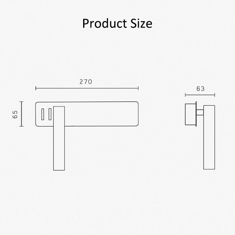 Hjemix | Rotérbar LED Lesevegglampe for Sengen
