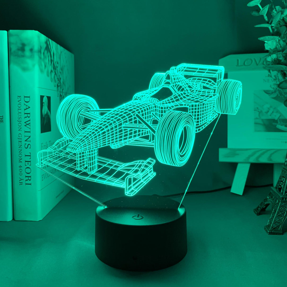 Hjemix | Formel-1-3D-Illusjonslampe med fargemodus