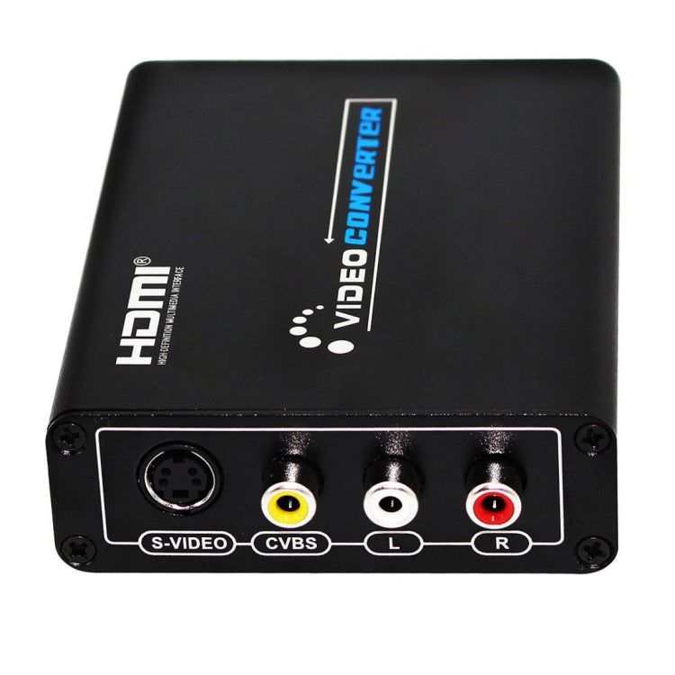 Hjemix | HDMI til Composite / AV S-Video Converter RCA CVBS/L/R Video Converter Adapter, EU Plugg