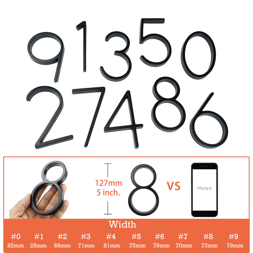 Hjemix | Stor moderne metall husnummer adresse tilbehør