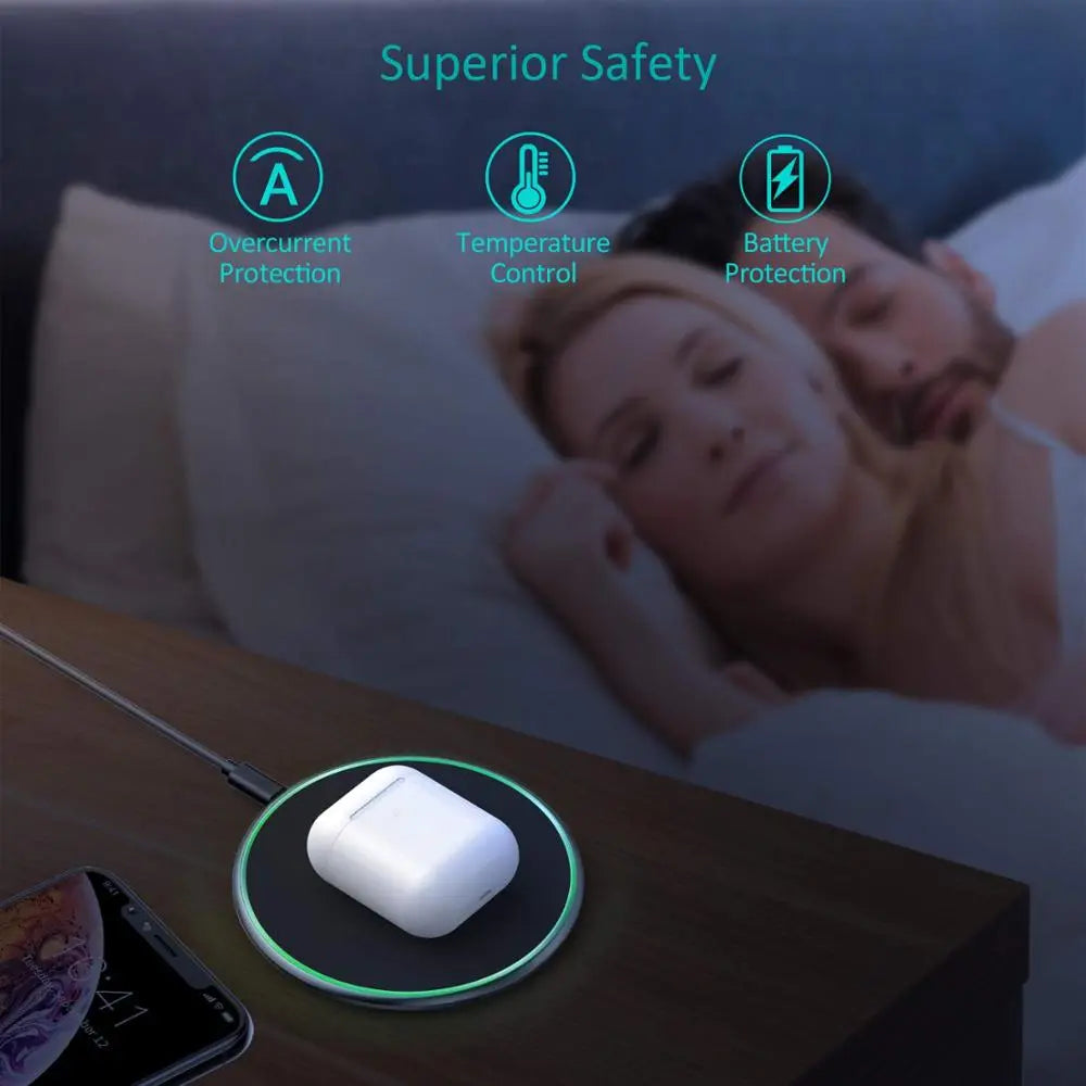 Hjemix | 30W Rask Trådløs Ladeplate | Premium USB C Ladekabel MagSafe Lader for Apple iPhone, Samsung & Android - Rask Trådløs Ladeplate