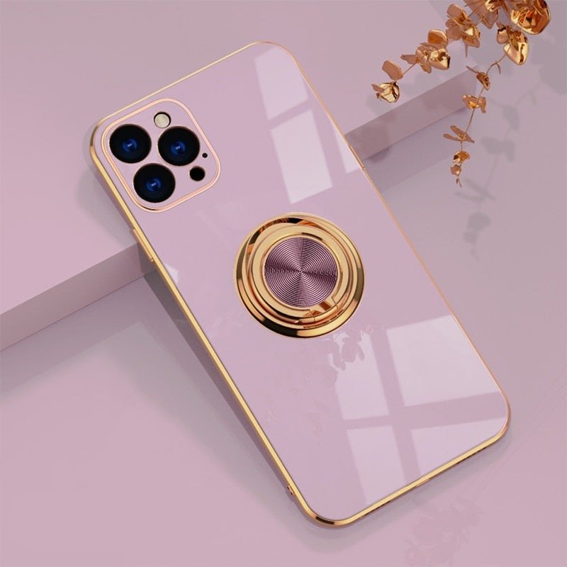 Hjemix | iPhone-deksel med metallstativring