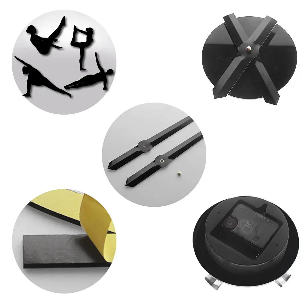 Hjemix | Pilates Poses DIY Veggklokke