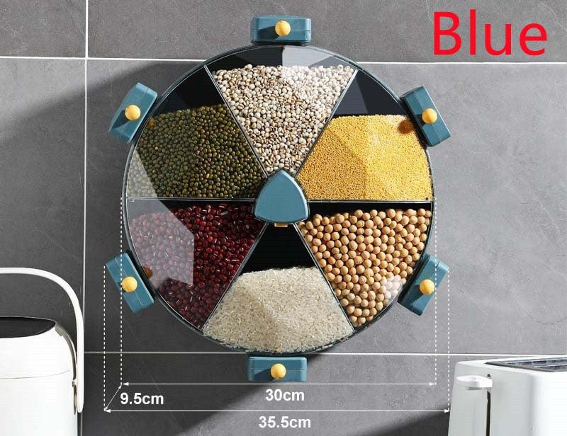 Hjemix | Whirling Box - Roterende Matkorn Lagringsbeholder