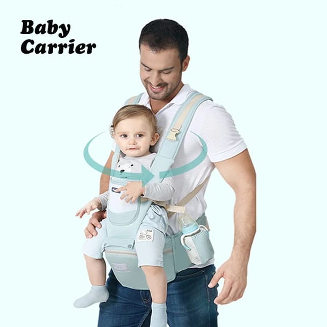 Hjemix | All-Position Baby Carrier - Hip Seat Spedbarn Småbarn Rygsekk med Kenguru Innpakning Bærer